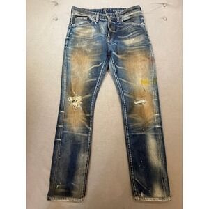 PRPS‎ Warlock Distressed Paint Splatter Denim Jeans Mens 32x29.